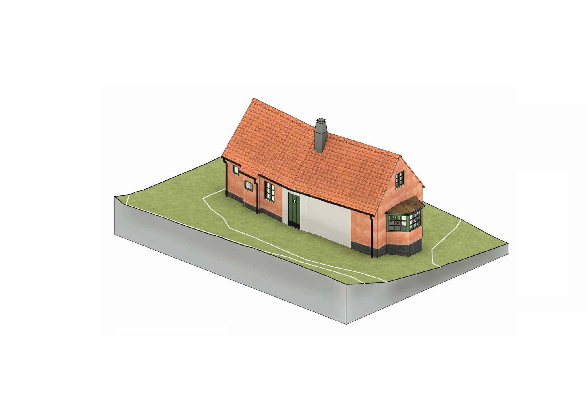 Sommerhus 3D-render